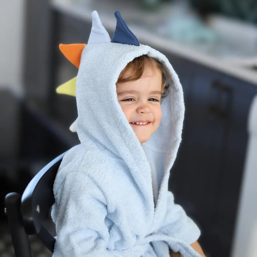 2'li Dokuma Dino Mini Bornoz Set