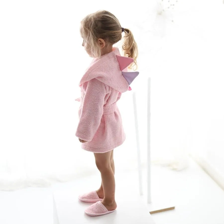 2'li Dokuma Dino Mini Bornoz Set